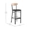 Flash Furniture Black Vinyl Seat Barstool with Natural Wood Back XU-DG6V6BV-NAT-GG - alternate 7